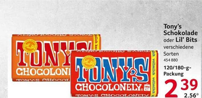 Tony's Schokolade oder Lil' Bits verschiedene Sorten 120/180-g-Packung