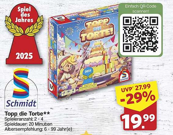 Topp die Torte - Spiel des Jahres 2025