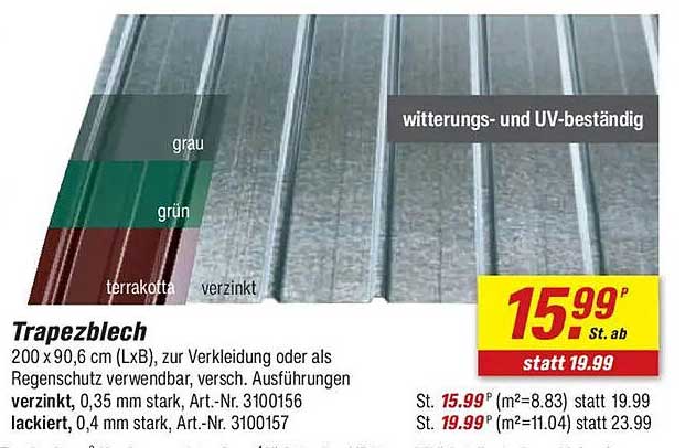 Trapezblech für vielseitige Anwendungen