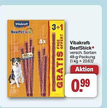 Vitakraft BeefStick - verschiedene Sorten 48-g-Packung