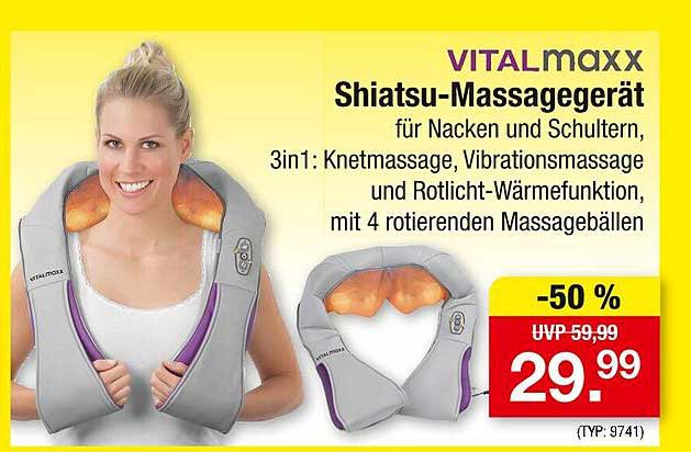 VITALmaxx Shiatsu-Massagerät für Nacken und Schultern