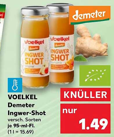 VOELKEL Demeter Ingwer-Shot 95 ml