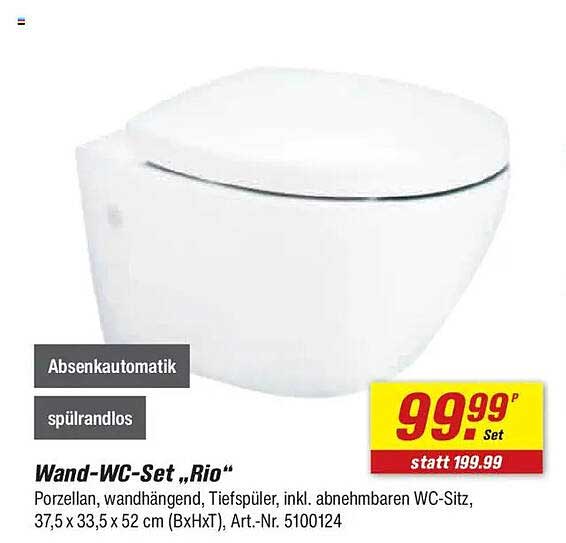 Wand-WC-Set „Rio“