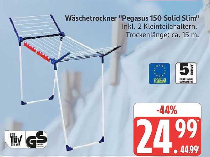 Wäscheständer "Pegasus 150 Solid Slim"
