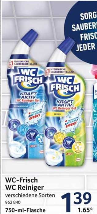 WC-Frisch WC Reiniger verschiedene Sorten
