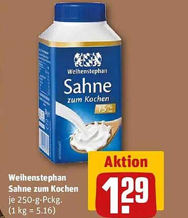 Weihenstephan Sahne zum Kochen 250 g