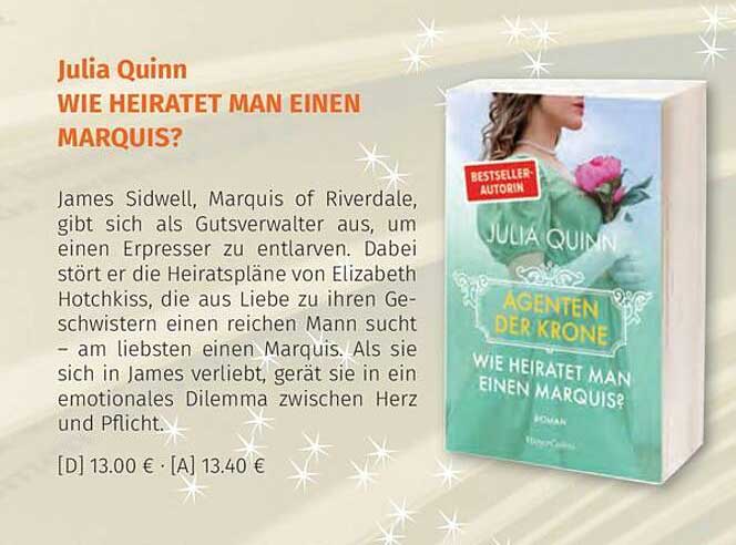 Wie heiratet man einen Marquis?