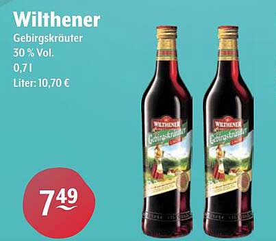Wilthener Gebirgskräuter 30 % Vol - 0,71 Liter