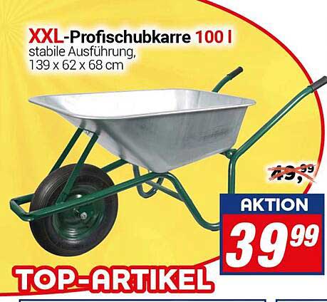 XXL-Profischubkarre 100 l