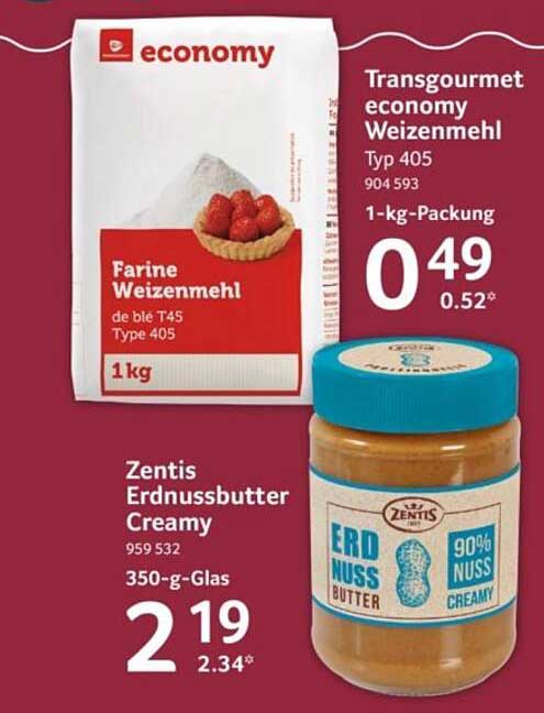 Zentis Erdnussbutter Creamy 350-g-Glas