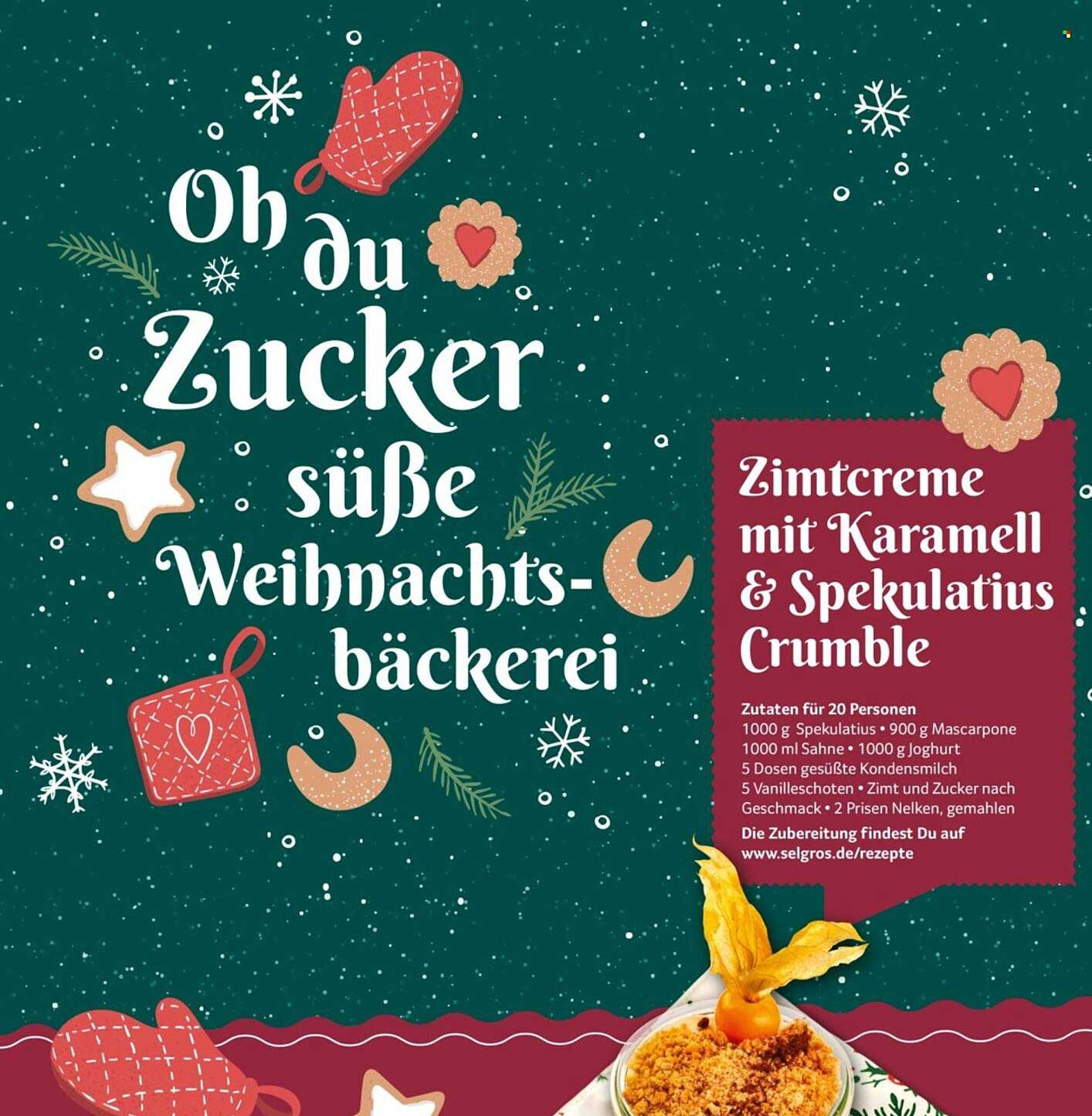 Zimtcreme mit Karamell & Spekulatius Crumble