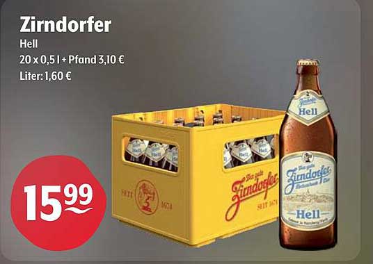 Zirndorfer Hell 20 x 0,5 l