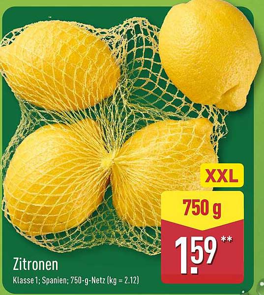 Zitronen Klasse 1, Spanien, 750 g