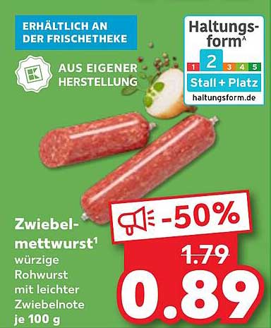 Zwiebelmettwwurst – Würzige Rohwurst mit leichter Zwiebelnote