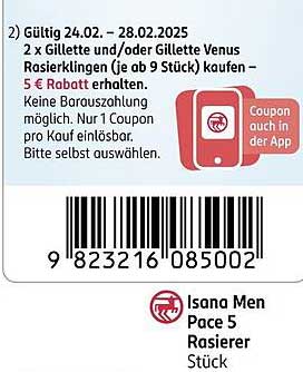 Isana Men Pace 5 Rasierer