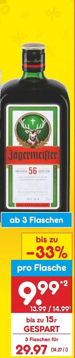 Faszinierend Jgermeister Angebot Netto Ebenbild
