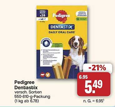 Pedigree Dentastix versch. Sorten 550-810-g-Packung