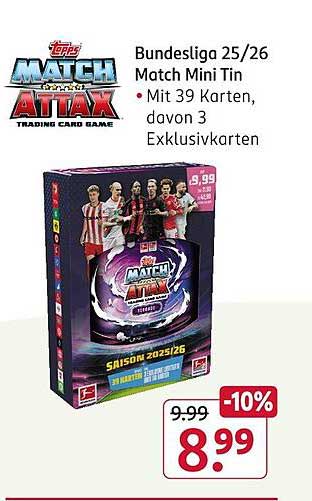 Bundesliga 25/26 Match Mini Tin • Mit 39 Karten, davon 3 Exklusivkarten