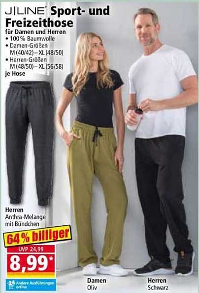 JILINE Sport- und Freizeithose für Damen und Herren