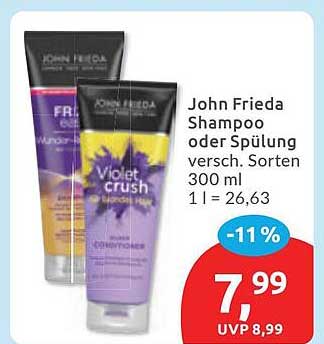 John Frieda Shampoo oder Spülung versch. Sorten 300 ml