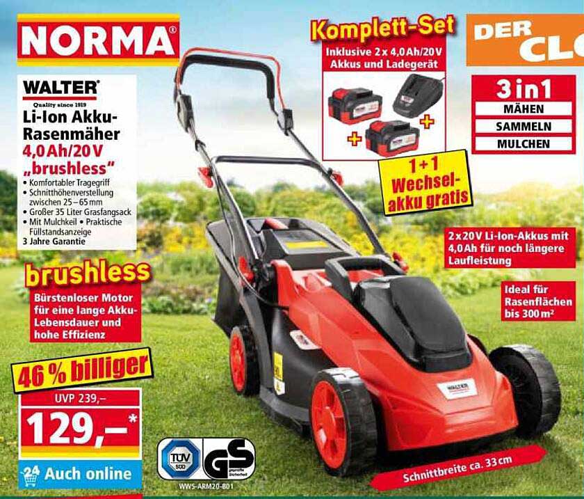 Akku Rasenmaher Norma