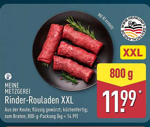 Rinder-Rouladen XXL