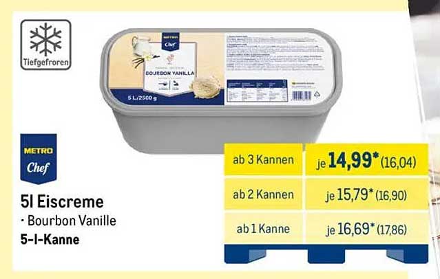 5L Eiscreme - Bourbon Vanille