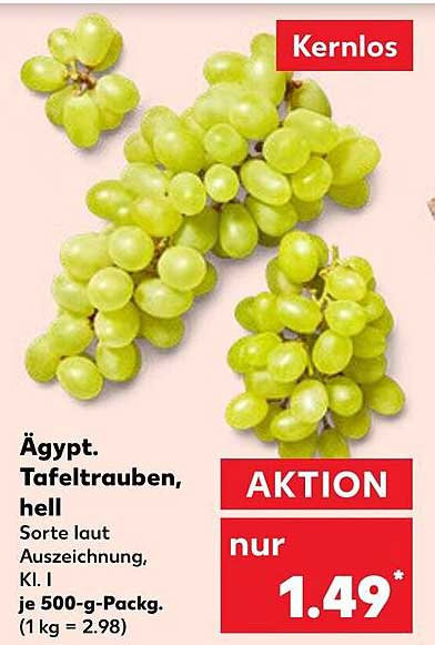 Ägypt. Tafeltrauben, hell