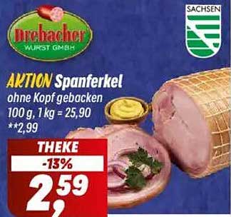 AKTION Spanferkel ohne Kopf gebacken