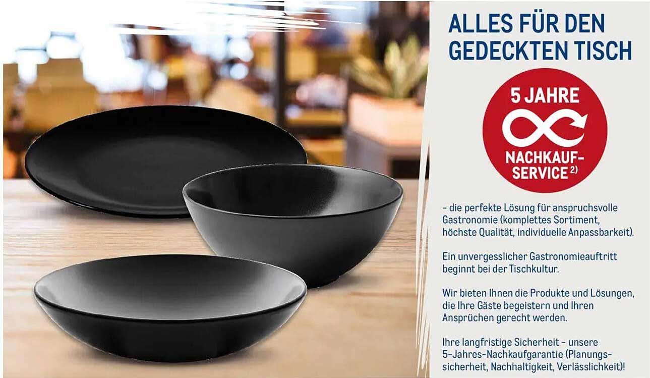 Alles für den gedeckten Tisch – Hochwertige Gastronomieware