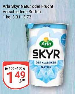 Arla Skyr Natur oder Frucht - Jetzt besonders günstig!