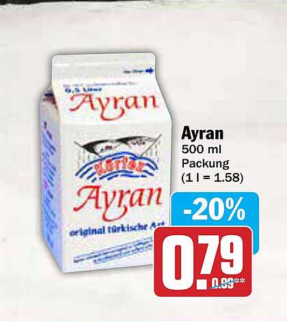 Ayran 500 ml Packung - original türkische Art