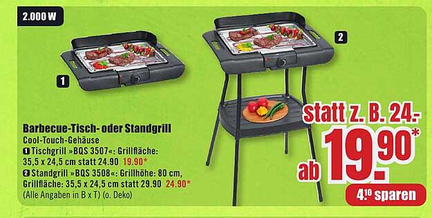 Barbecue-Tisch- oder Standgrill