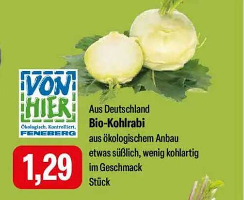 Bio-Kohlrabi aus Deutschland