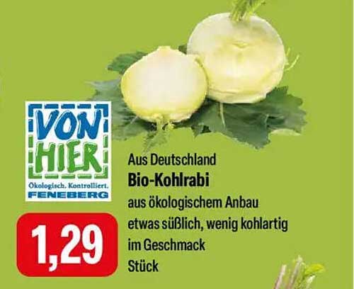 Bio-Kohlrabi aus Deutschland - Von Hier