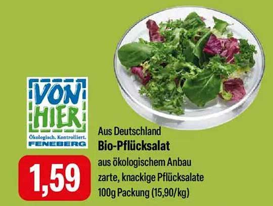 Bio-Pflücksalat aus ökologischem Anbau