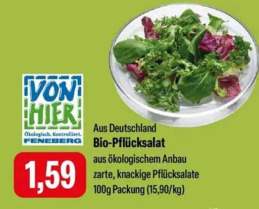 Bio-Pflücksalat aus ökologischen Anbau