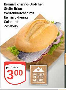 Bismarckhering-Brötchen Steife Brise