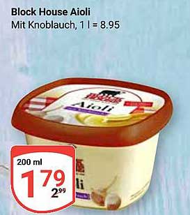 Block House Aioli mit Knoblauch, 200 ml