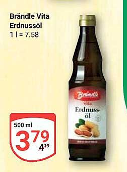 Brändle Vita Erdnussöl 500 ml