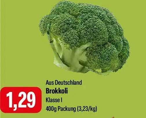 Brokkoli Klasse I 400g aus Deutschland