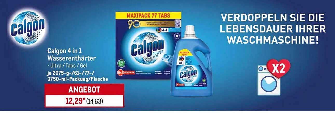 Calgon 4 in 1 Wasserenthärter – Ultra/Tabs/Gel