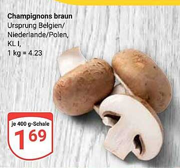 Champignons braun - frisch und köstlich