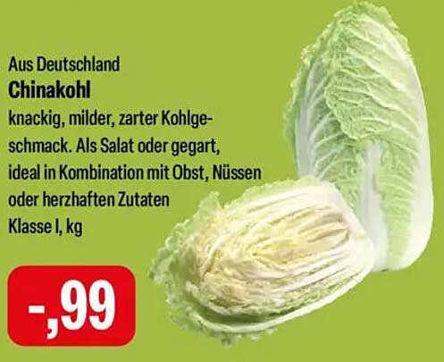 Chinakohl aus Deutschland - Klasse I, 1 kg
