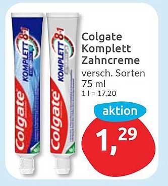 Colgate Komplett Zahnpasta 75 ml – Aktion!