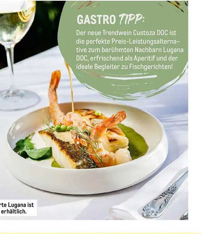 Custoza DOC - Der perfekte Begleiter für Fischgerichte