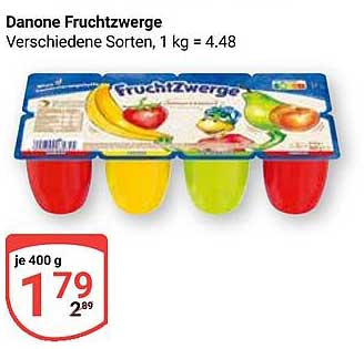 Danone Fruchtzwerge verschiedene Sorten, 400 g