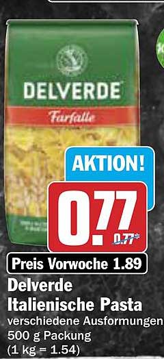 Delverde Italienische Pasta 500 g Packung