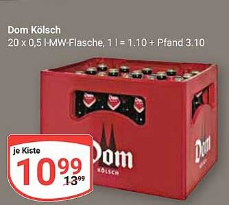 Dom Kölsch - 20 x 0,5 l Kiste