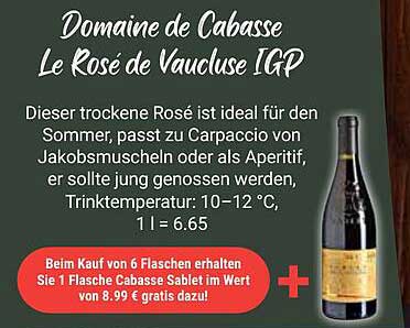 Domaine de Cabasse Le Rosé de Vaucluse IGP